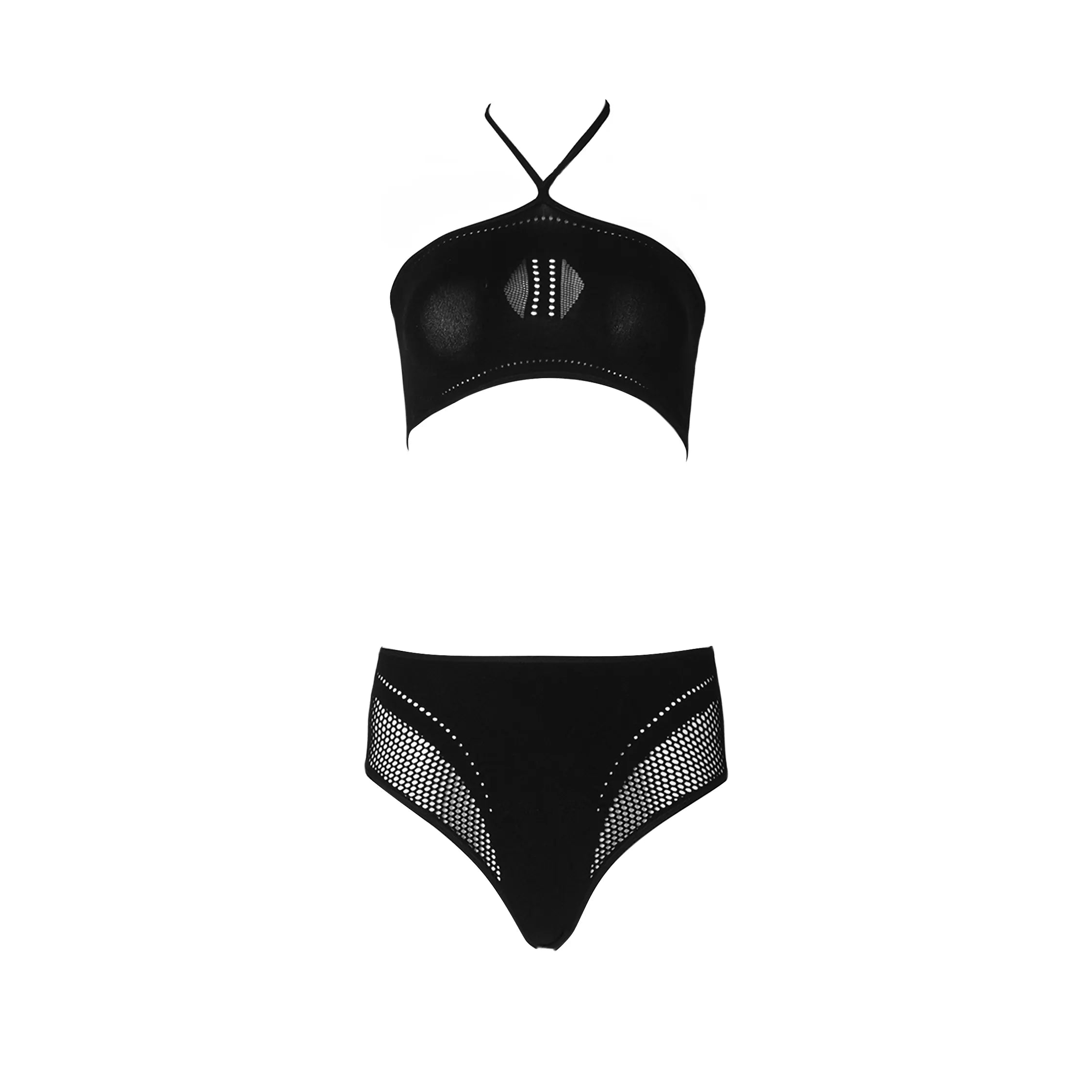 Runway Statement Mesh Bodysuit white-background product view