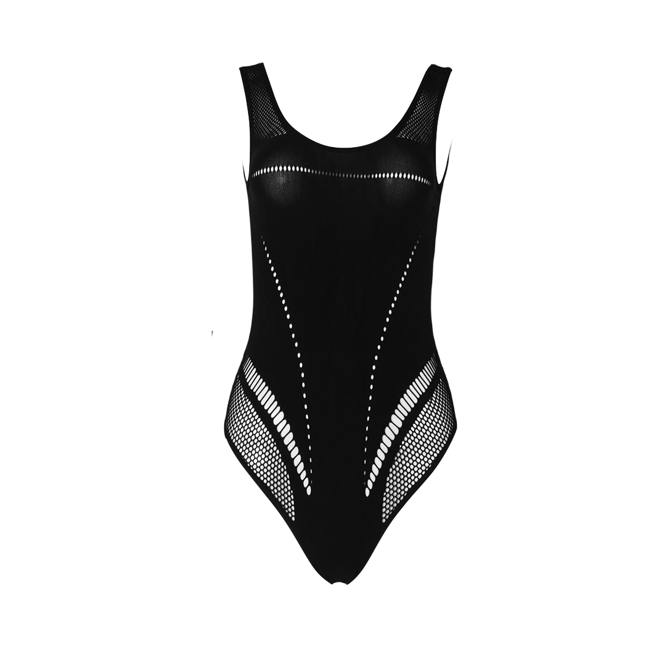 Black No. 2 Sculpting Bodysuit white-background product view