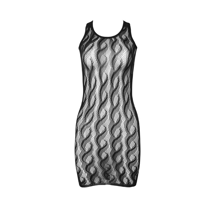 High-end exclusive! "Braid Cable" mesh hollow tight wrap dress fishnet stockings fashionable and sexy
