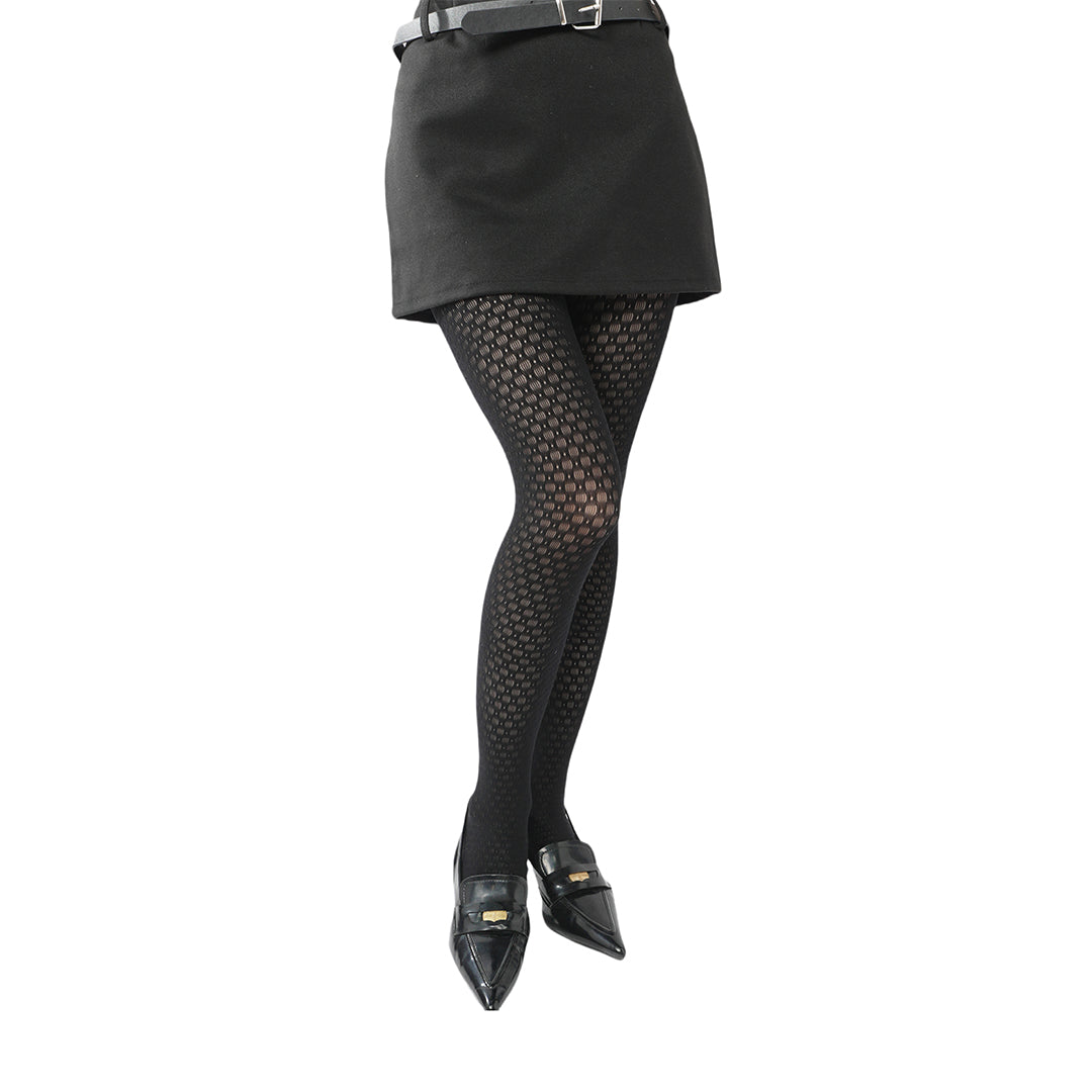 High-end limited edition! "Poison" Snow White's Apple Mesh Black Tights