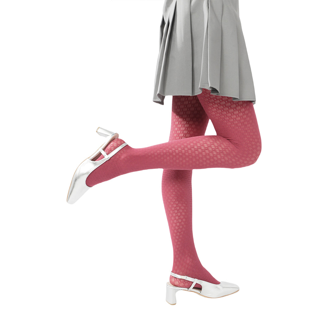 High-end limited edition! "Poison" Snow White's Apple Mesh Black Tights