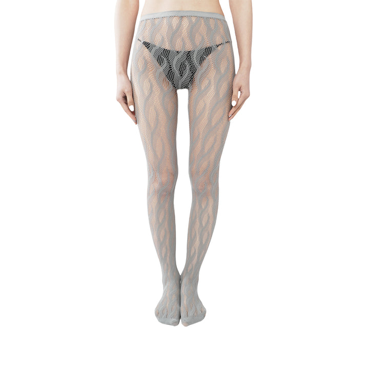 High-end limited edition! "Braid Cable" mesh hollow tights wrapped pantyhose fishnet stockings fashionable and sexy