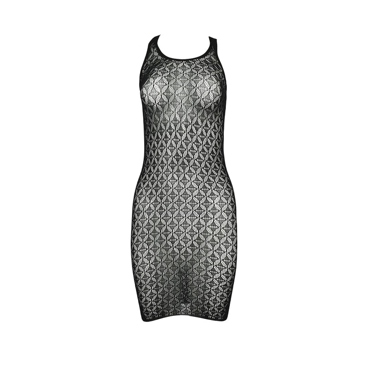 Sensual explosion! "Sparkling" diamond-named texture tight dress mesh sexy wrap