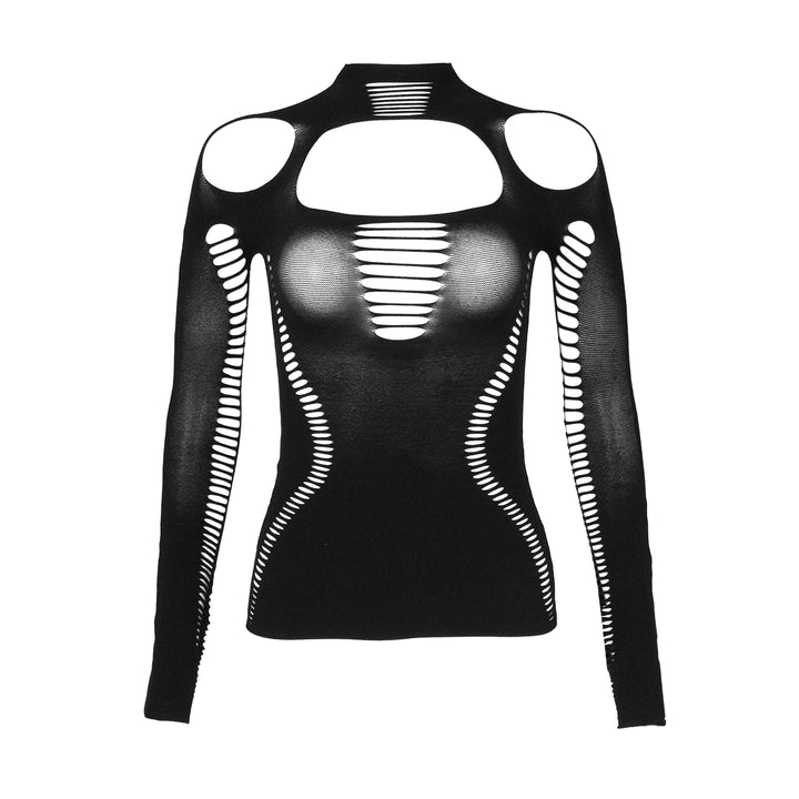 The bodysuit that's all the rage at Fashion Week: the center of attention in the crowd