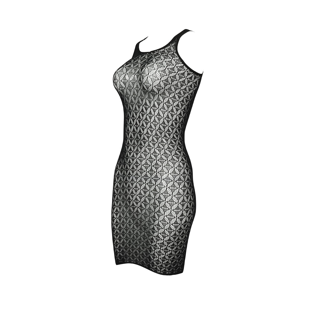 Diamond Mesh Bodycon Dress