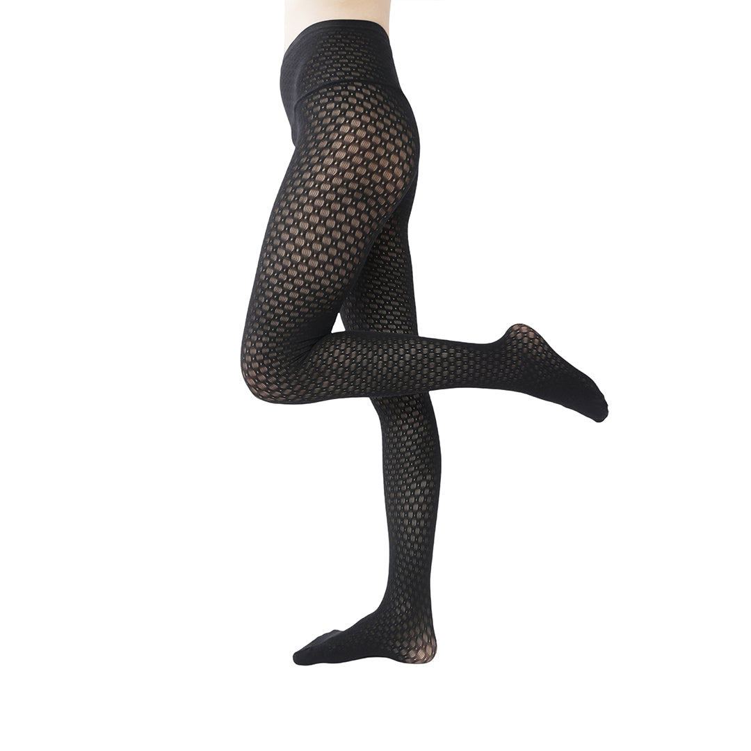 High-end limited edition! "Poison" Snow White's Apple Mesh Black Tights