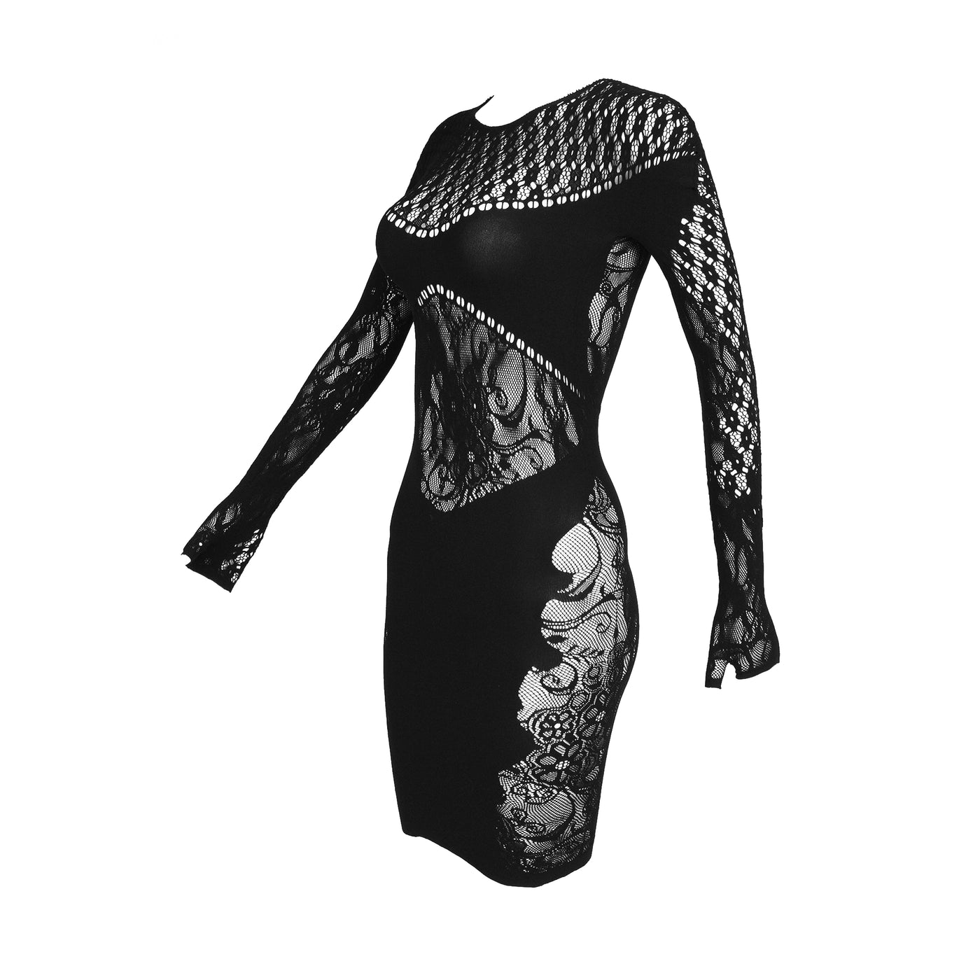 Runway Lace Bodycon Dress