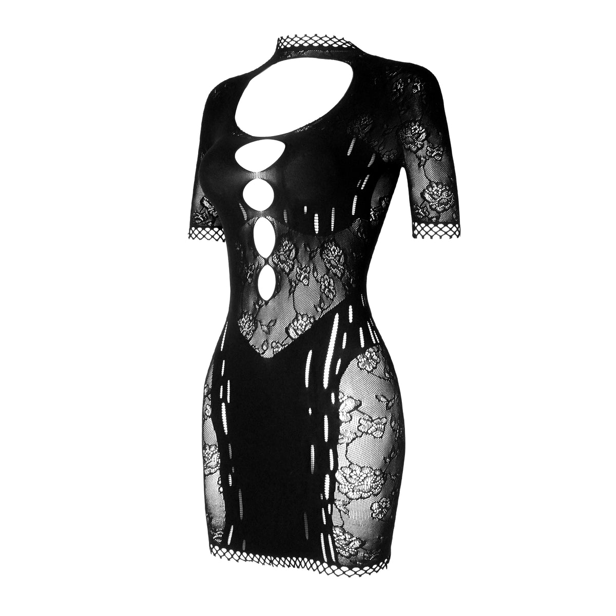 Red No. 24 Rose Garden Bodycon Dress