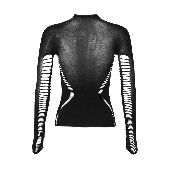 The bodysuit that's all the rage at Fashion Week: the center of attention in the crowd