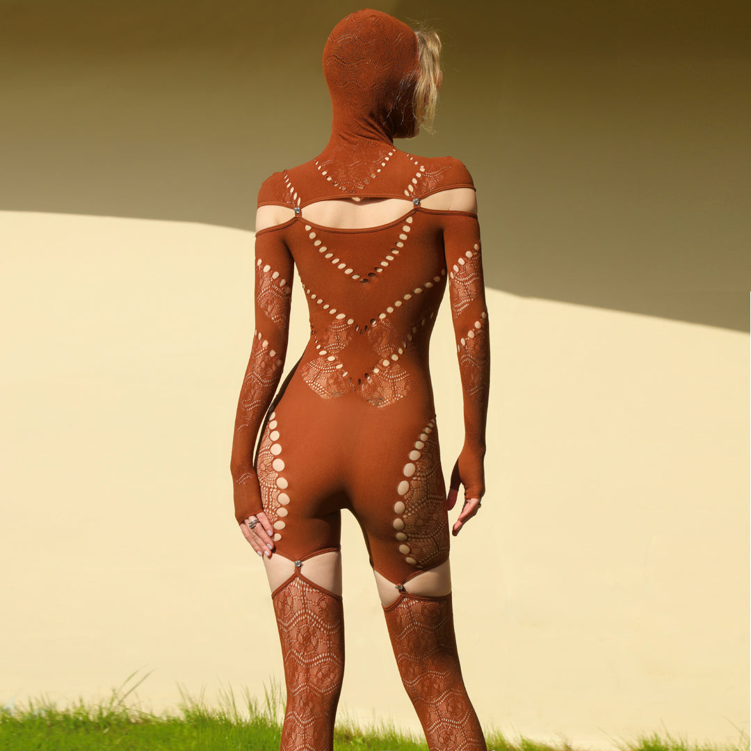Raschelle Before Sunset No. 4 Cutout Bodysuit, styling view