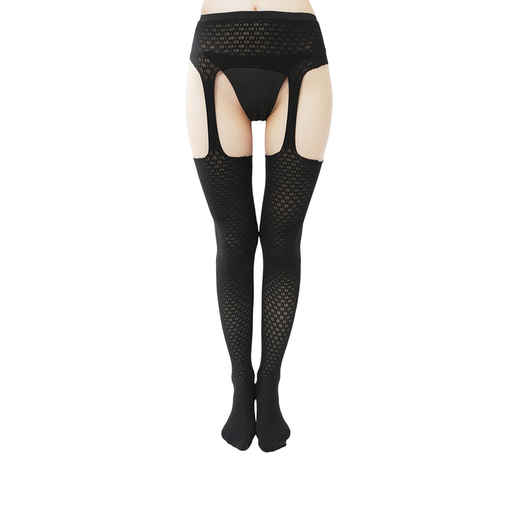 Poison Apple Fishnet Garter Stockings - Snow White Sexy