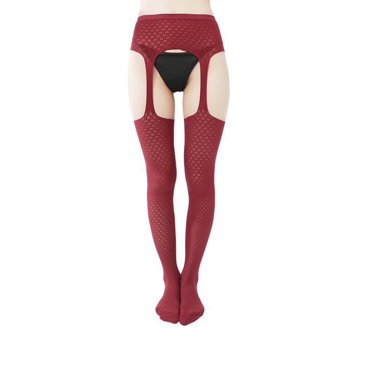 Poison Apple Fishnet Garter Stockings - Snow White Sexy