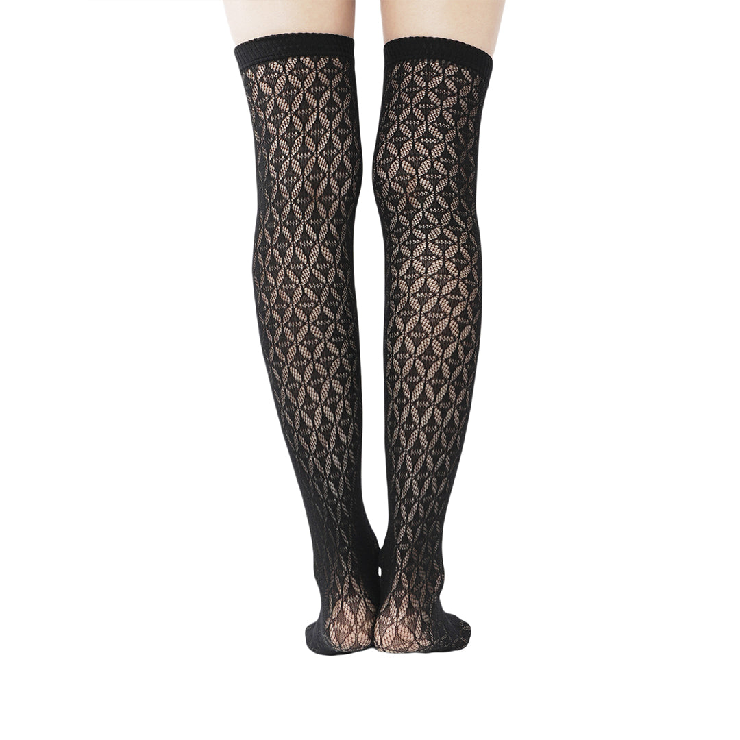 Sensual explosion! "Shine" diamond-named textured tights and elastic stockings with sexy mesh wrap